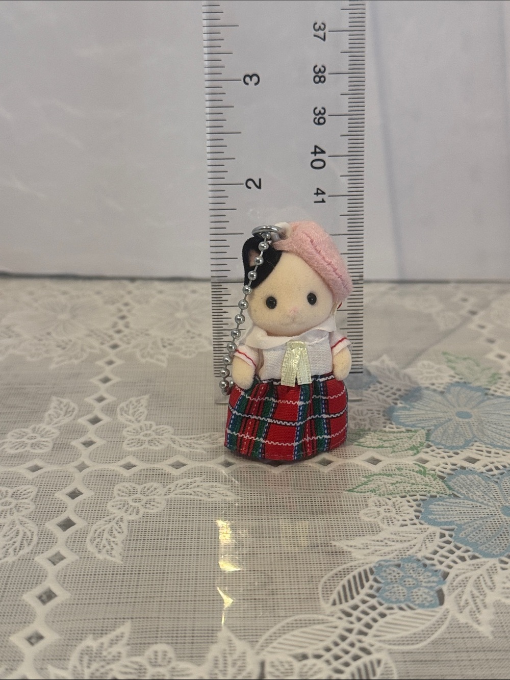 Sylvanian Families Charcoal cat keychain Calico Critters Japan Epoch charm